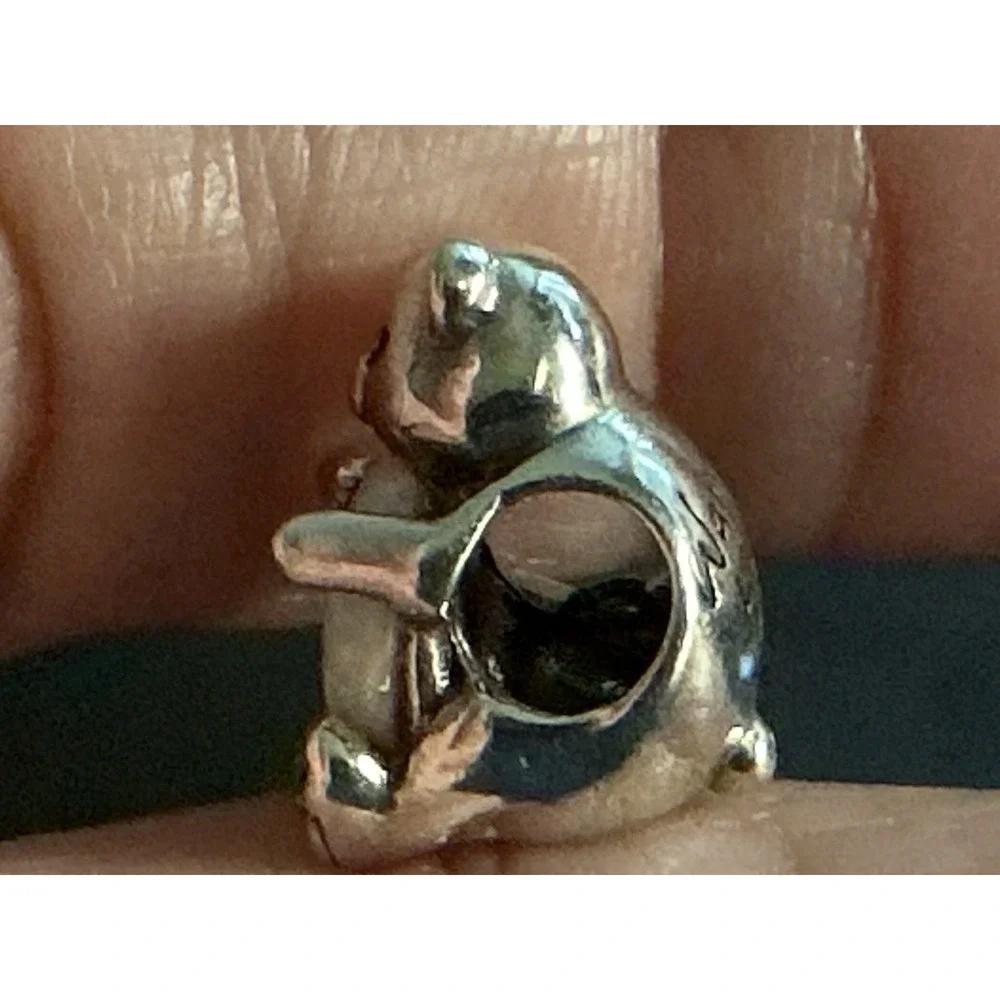 Pandora Polar Bear Charm 793589C01 Lab Created Opal S925 ALE Warm Hugs